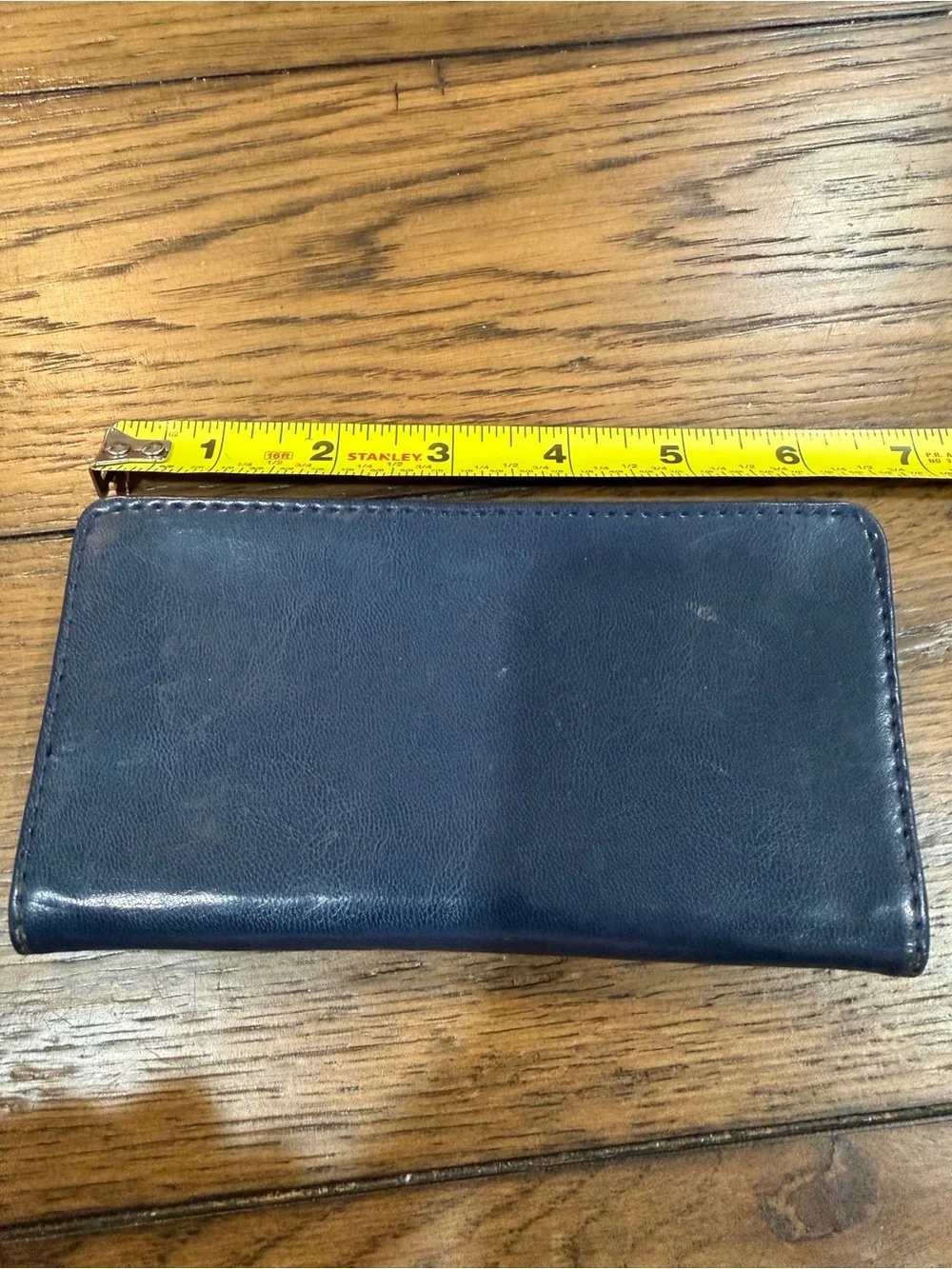 Source Unknown navy leather